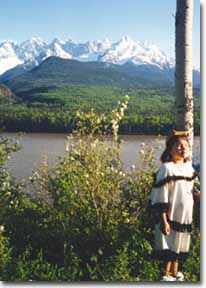 View of the Seven Sisters mountain peaks