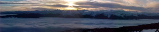 Mid Mountain final rays at the end of a great day of skiing. The rest of BC must be green with envy.