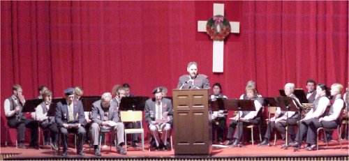 Ceremony at Tillicum Theatre with the Terrace Community Band