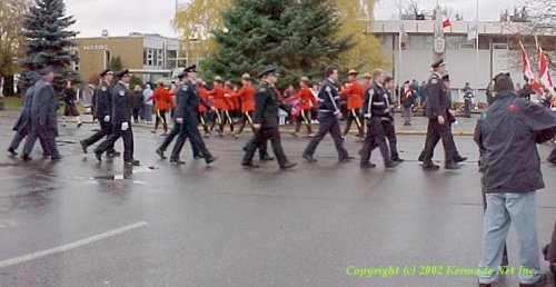 Full length of Parade stretched along Lakelse