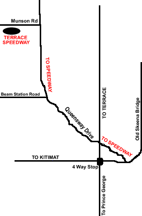 Map to Speedway